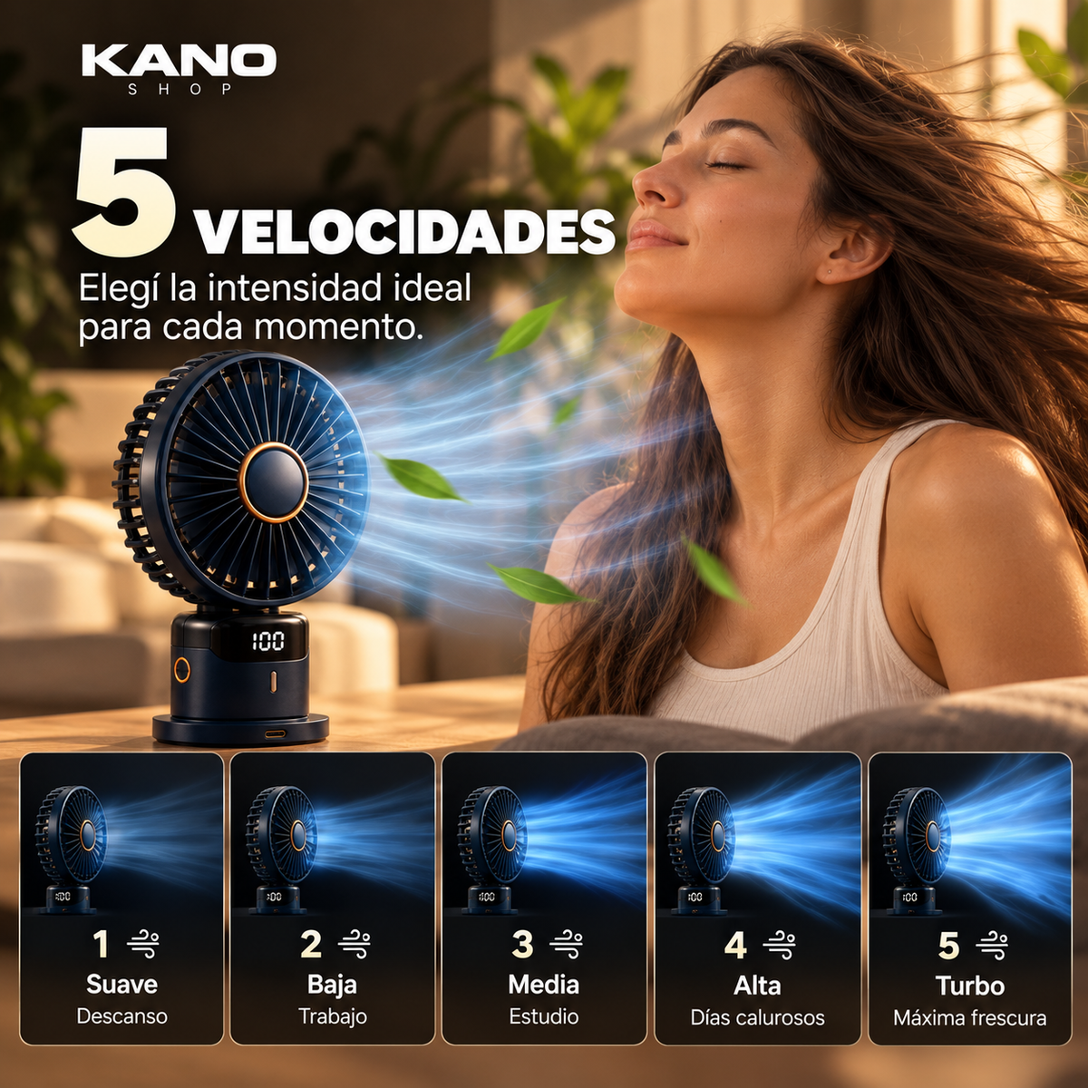 Mini ventilador portátil