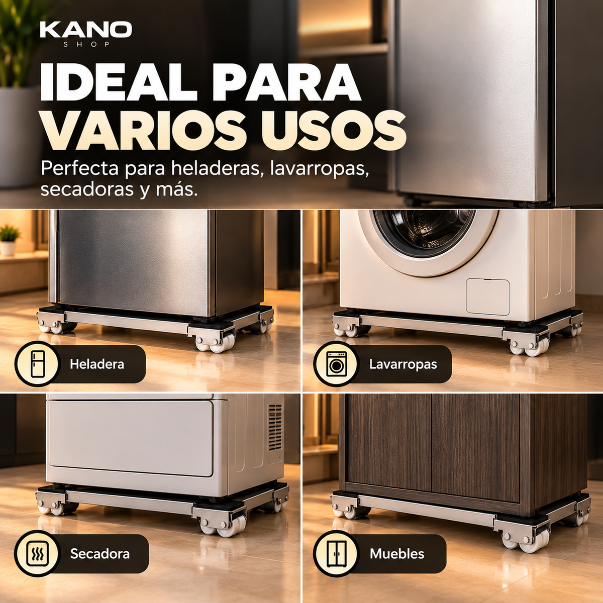 Base con ruedas