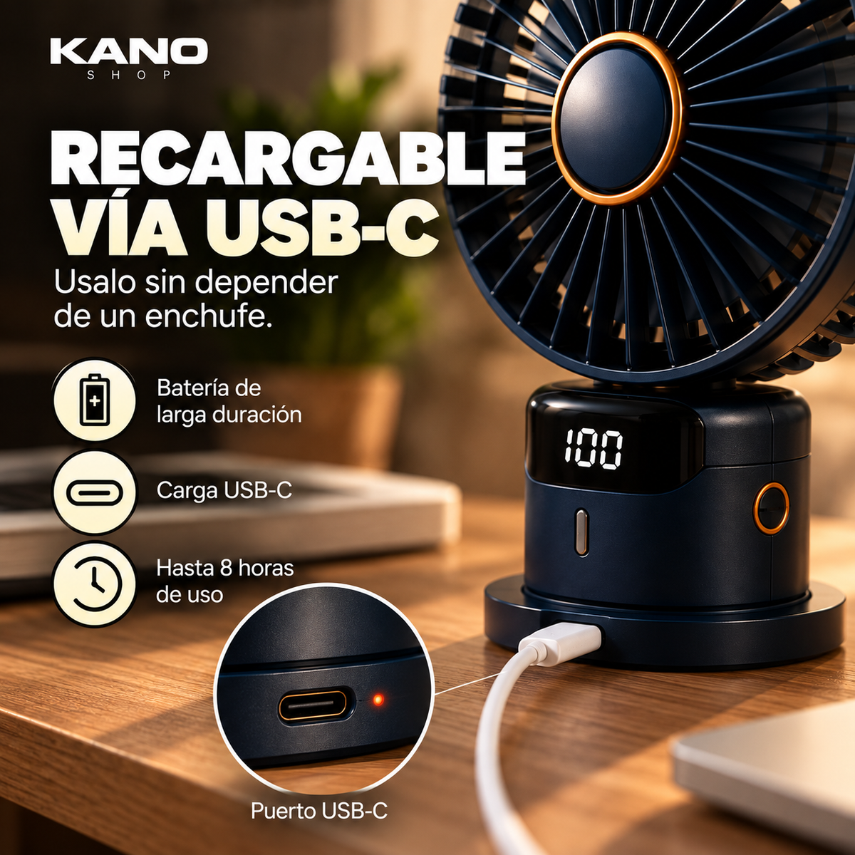 Mini ventilador portátil