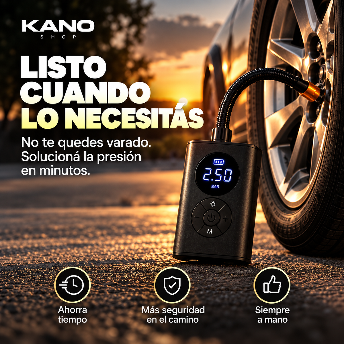 Compresor de aire portátil