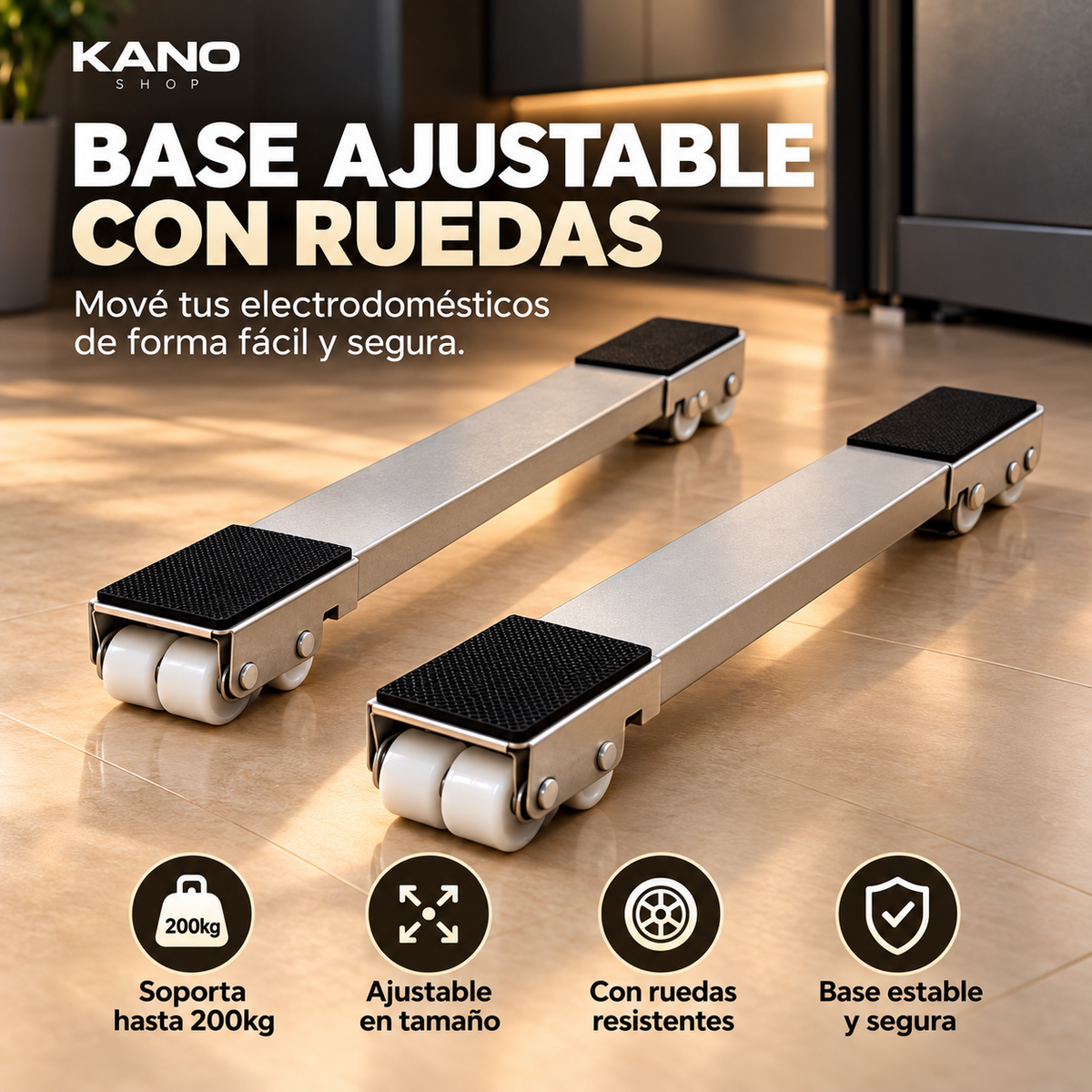 Base con ruedas